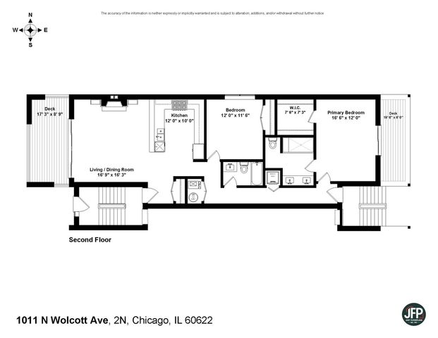 1011 N WOLCOTT Avenue 2N, Chicago, IL 60622