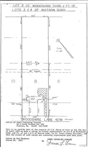 908 Woodshire Lane + Lot A, Creve Coeur, MO 63141