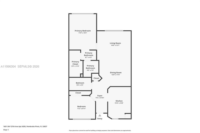 1651 SW 127th Ave 305A, Pembroke Pines, FL 33027