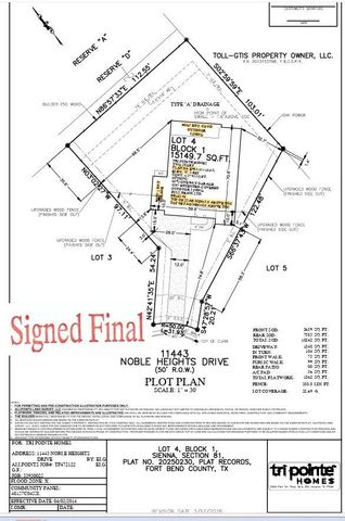 11443 Noble Heights Drive, Missouri City, TX 77459