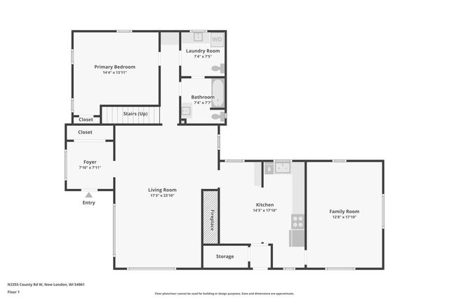 N3355 COUNTY ROAD W, New London, WI 54961