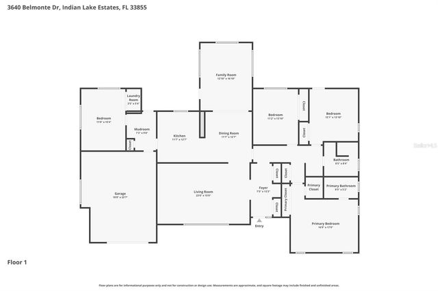 3640 BELMONTE DRIVE, Indian Lake Estates, FL 33855