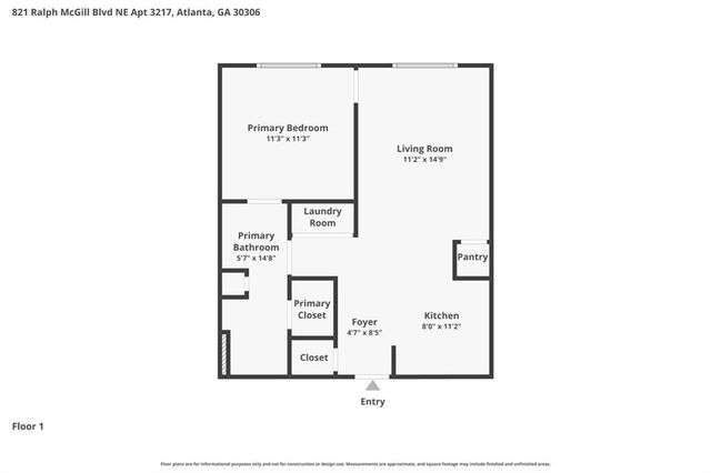 821 Ralph McGill NE 3217, Atlanta, GA 30306