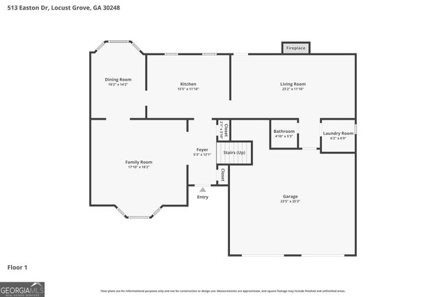 513 Easton Drive, Locust Grove, GA 30248