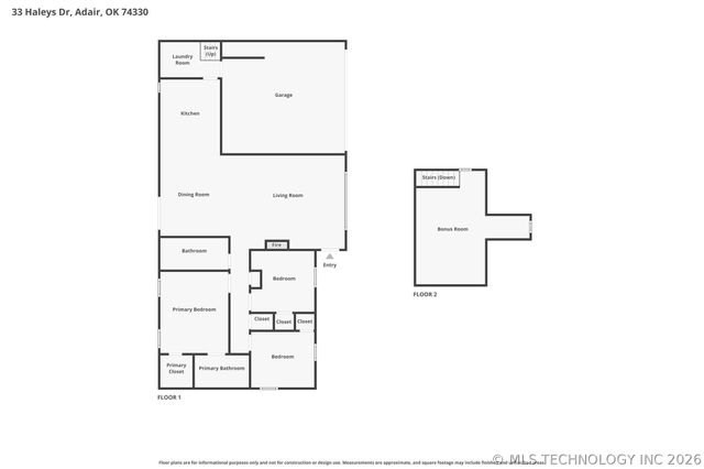 33 Haleys Drive, Adair, OK 74330
