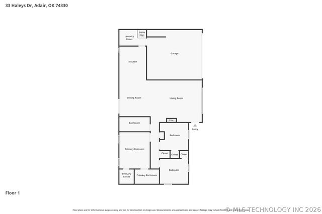 33 Haleys Drive, Adair, OK 74330