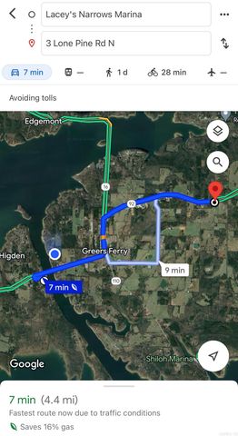 3 Lone Pine Rd. S., Greers Ferry, AR 72067