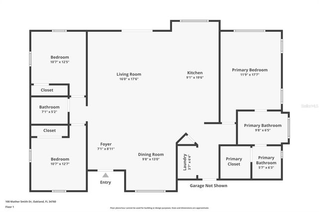 100 MATHER SMITH DRIVE, Oakland, FL 34760