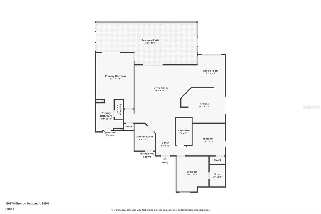Image 2 of property listing at 13037 HILLYER LANE, Hudson, FL 34667