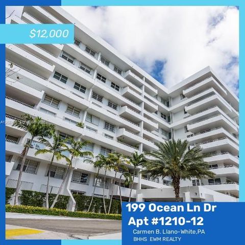 199 Ocean Lane Dr 1210, Key Biscayne, FL 33149