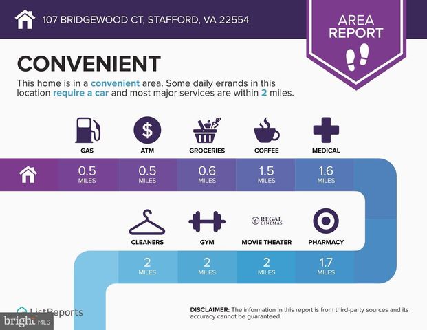 107 BRIDGEWOOD CT, Stafford, VA 22554