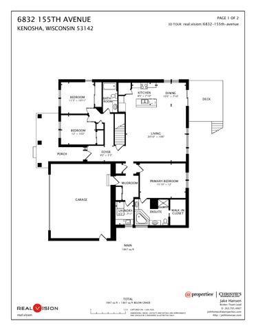 6832 155th AVENUE, Kenosha, WI 53142