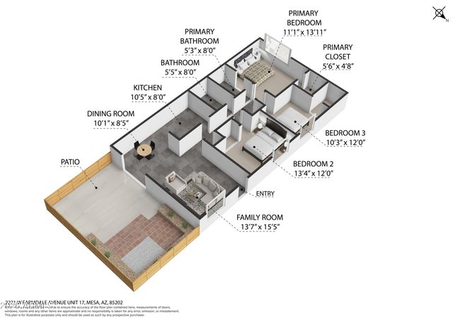 2221 W FARMDALE Avenue 17, Mesa, AZ 85202