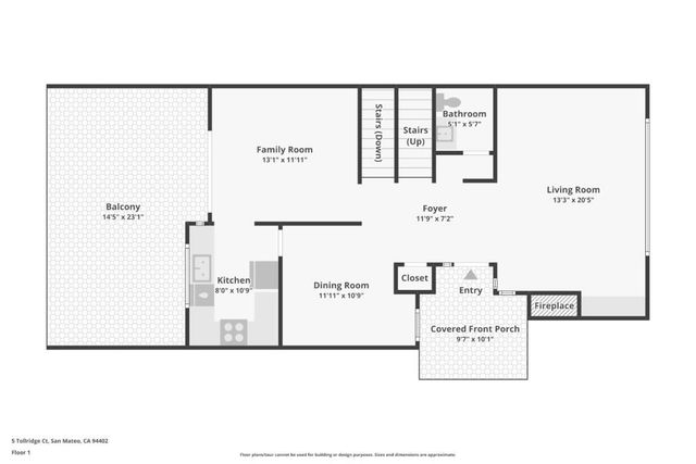 5 Tollridge Court, San Mateo, CA 94402