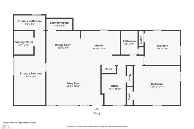 1625 Dearborn DR, Virginia Beach, VA 23451