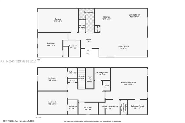 13073 SW 286th Way, Homestead, FL 33033