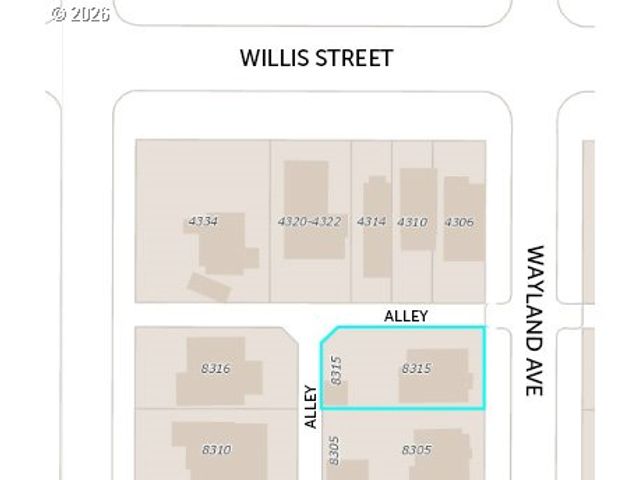 8315 N WAYLAND Ave, Portland, OR 97203