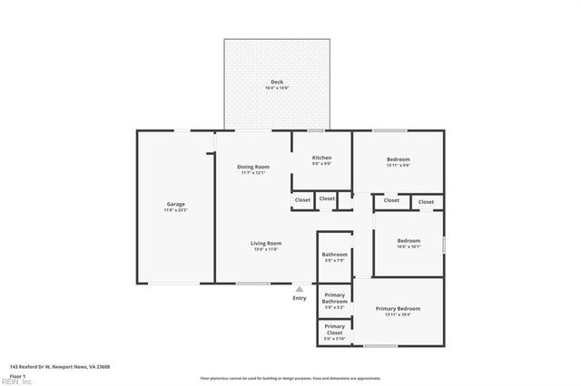 143 W Rexford DR, Newport News, VA 23608