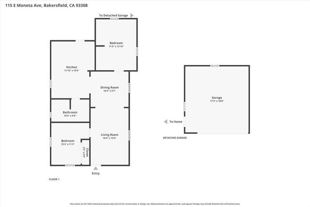 115 E Moneta Avenue, Bakersfield, CA 93308