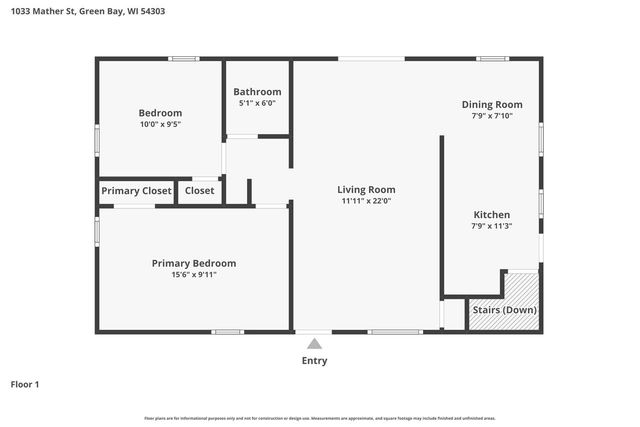1033 MATHER STREET, Green Bay, WI 54303