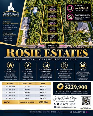 827 Rosie Street, Houston, TX 77091
