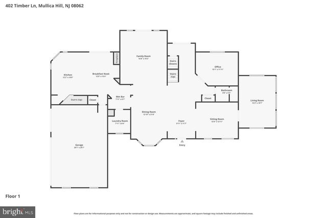 402 TIMBER LN, Mullica Hill, NJ 08062
