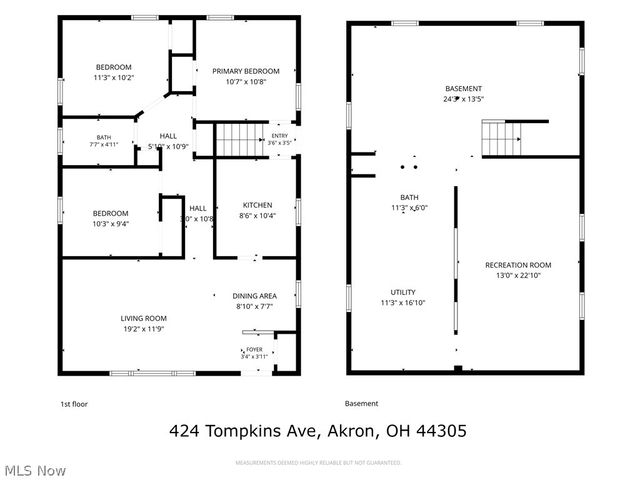 424 Tompkins Avenue, Akron, OH 44305
