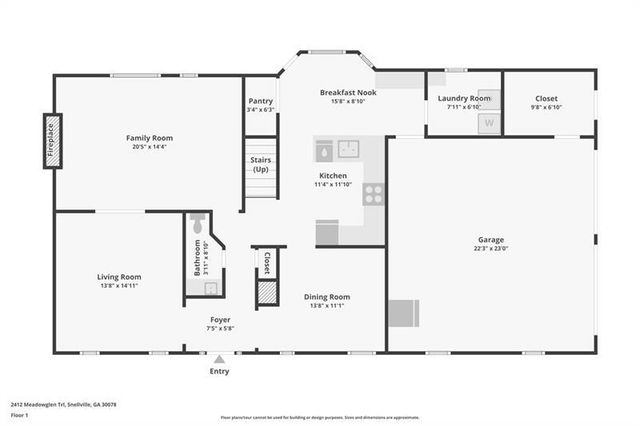 2412 Meadowglen Trail, Snellville, GA 30078