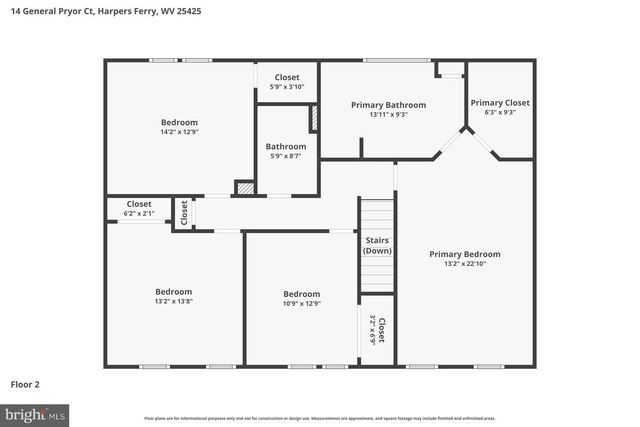 14 GENERAL PRYOR CT, Harpers Ferry, WV 25425