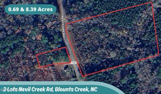2 Lots Nevil Creek Road, Blounts Creek, NC 27814