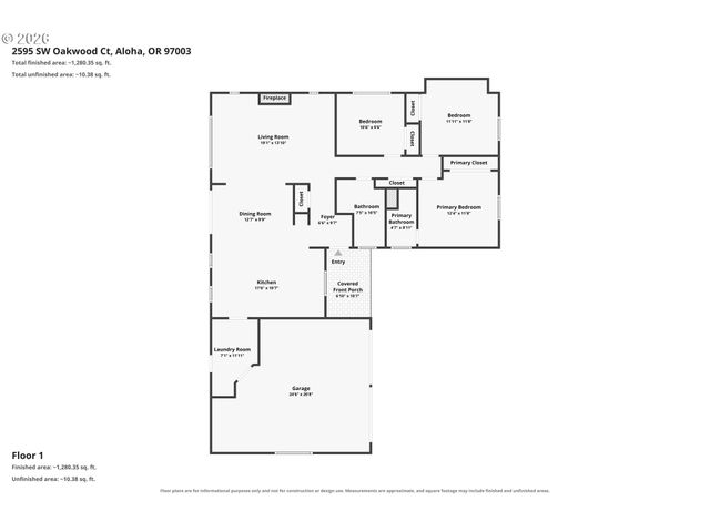 2595 Sw OAKWOOD Ct, Beaverton, OR 97003