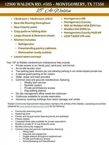 12900 Walden Road 505, Montgomery, TX 77356