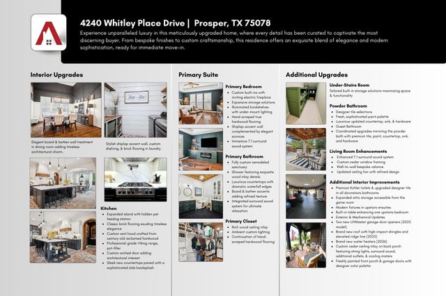 4240 Whitley Place Drive, Prosper, TX 75078