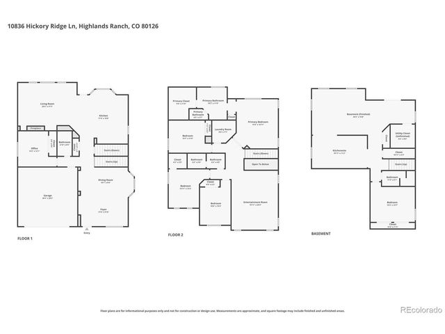 10836 Hickory Ridge Ln, Highlands Ranch, CO 80126