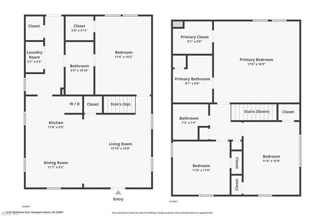 1613 Wickham AVE, Newport News, VA 23607