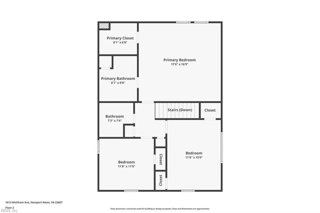 1613 Wickham AVE, Newport News, VA 23607