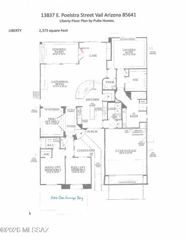 13797 E Poelstra Street, Vail, AZ 85641