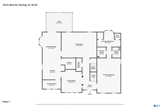 10121 MIZE ROAD, Remlap, AL 35133