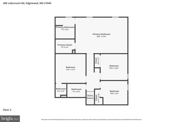 406 LABURNUM RD, Edgewood, MD 21040