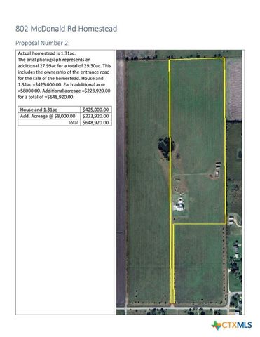 802 Mc Donald Road, Port Lavaca, TX 77979