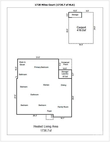 1720 Miles Court, Charlotte, NC 28216