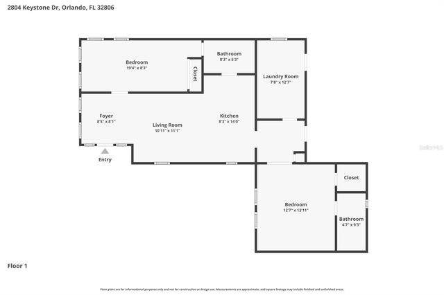 2804 KEYSTONE DRIVE, Orlando, FL 32806