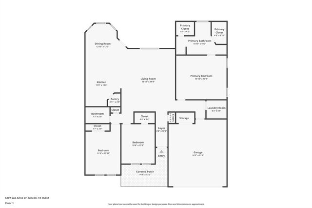 6107 Sue Anne DR, Killeen, TX 76542