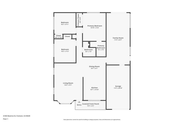 41392 Beatrice Street, Fremont, CA 94539