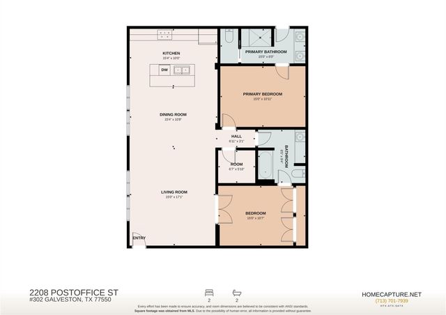 2208 Post Office Street 302, Galveston, TX 77550