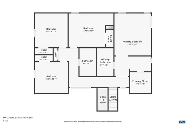 1777 LAMBS RD, Charlottesville, VA 22901