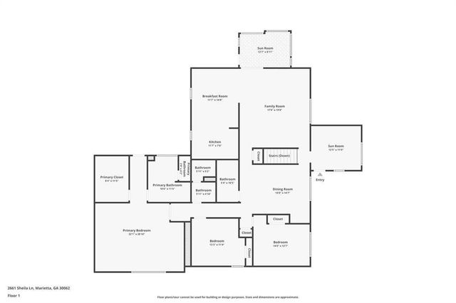 2661 NE Sheila Lane NE, Marietta, GA 30062