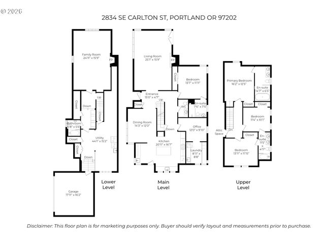 2834 Se CARLTON St, Portland, OR 97202