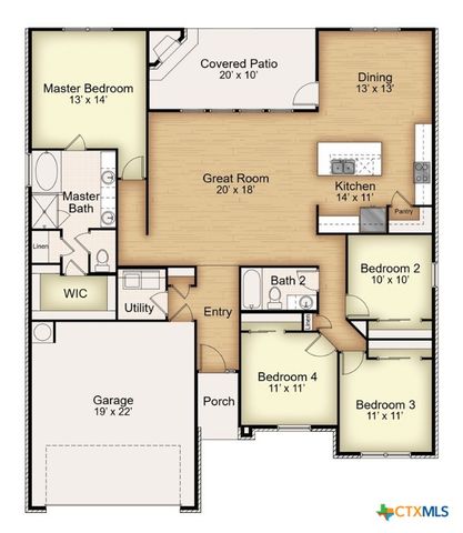 1237 Bending Branch Way, Temple, TX 76502