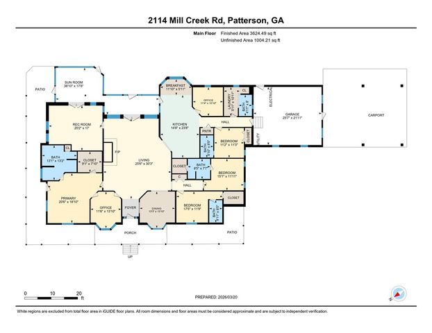 2114 Mill Creek Road, Patterson, GA 31557